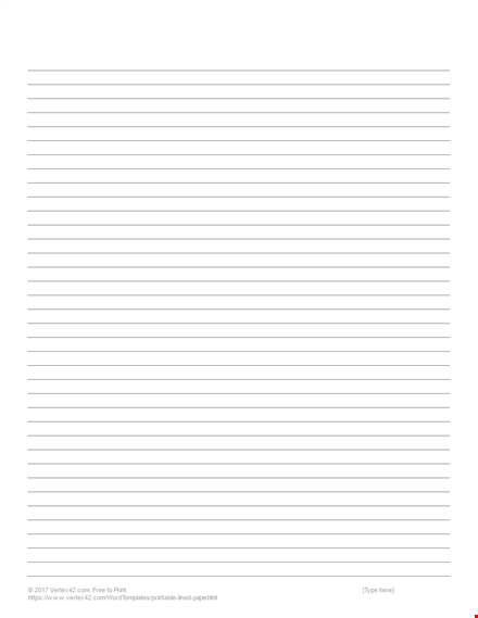 printable writing paper template