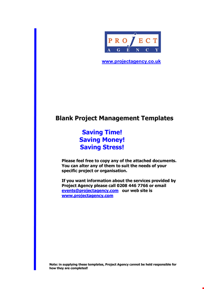 project management action plan template - effective project management for your agency template