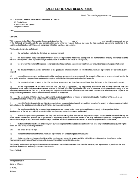 sales letter template - create effective agreements for purchasing goods template