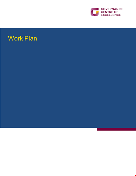 efficient work plan template | increase productivity and review results template