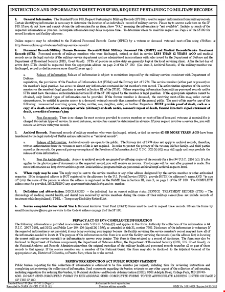 military medical records release form template