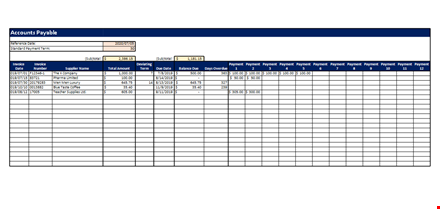 accounts payable template