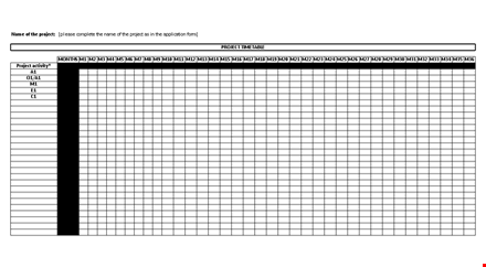 excel monthly timeline template template