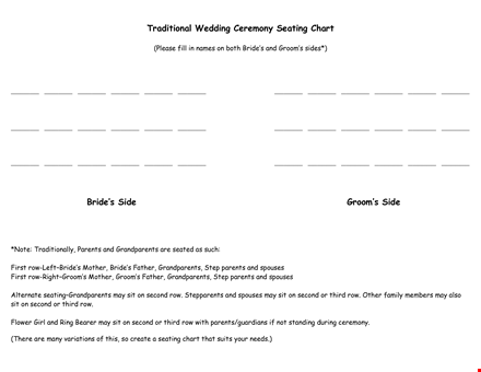 wedding seating template