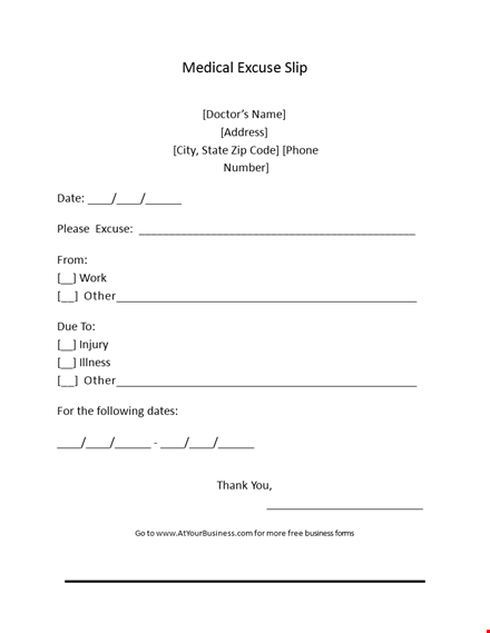 get high-quality doctors notes for medical excuse & more template