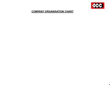 company organizational chart template