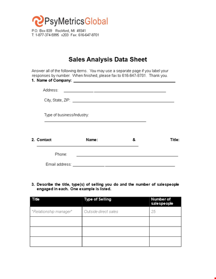 data sheet for sales & training - get more sales with our number one selling product template