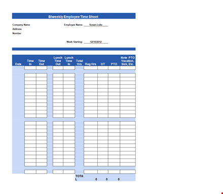 efficient employee time tracking with our timesheet template template