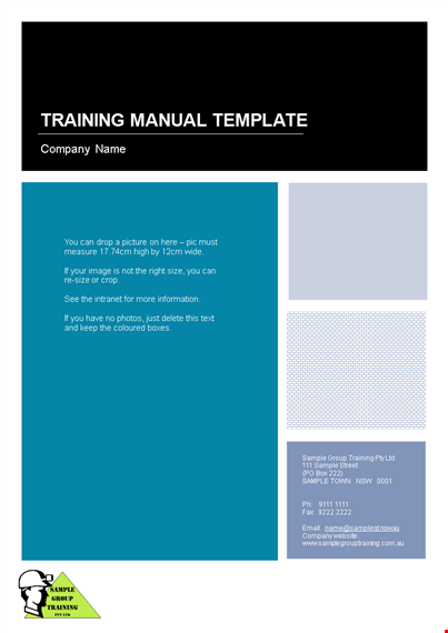 streamline your company's training system with our comprehensive manual template template