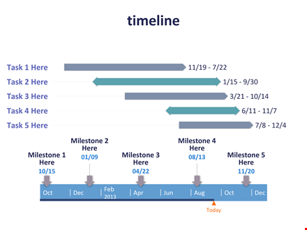 task timeline template ppt template