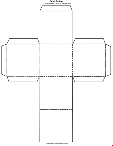 cube pattern template template
