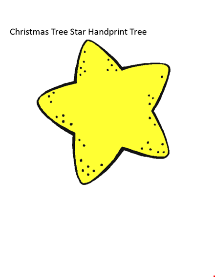 christmas tree star template template