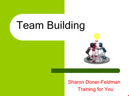 team building presentation template template