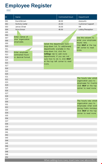 dupont schedule template for employee register template