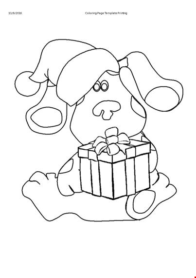 printable cartoon christmas coloring page | fun and easy coloring | ideal for printing template