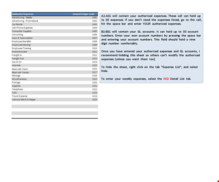 expense report template - efficient employee expense management | company name template