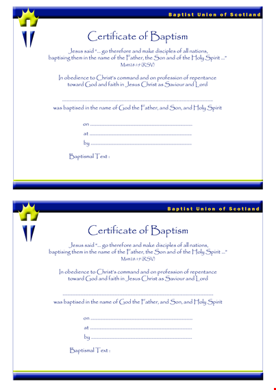 free baptism certificate template