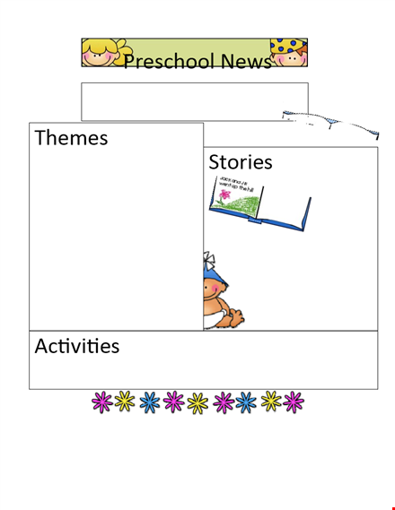 preschool newsletter template pdf template