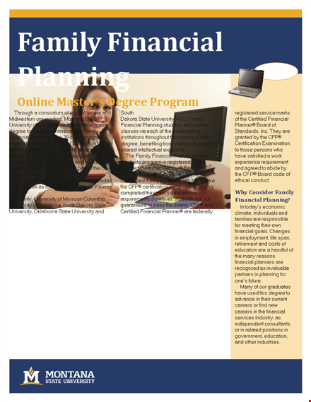 family financial planning template template