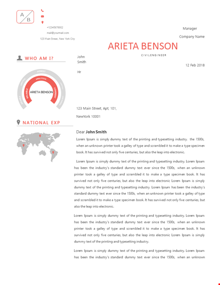 cover letter template for industry professionals | resume letter tips template