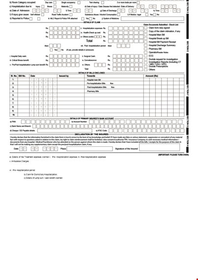 fill out our reimbursement form today - easily indicate expenses template