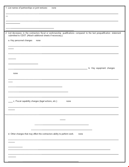 contractor capability statement template template