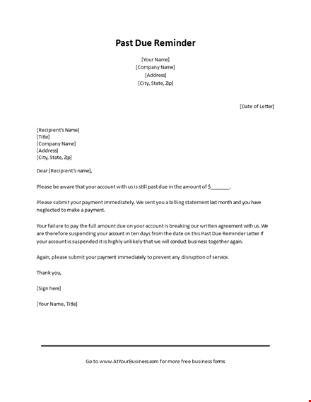 effective collection letter template - requesting payment for your account template