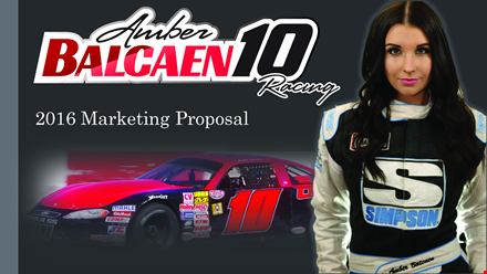 amber racing nascar general marketing proposal template template