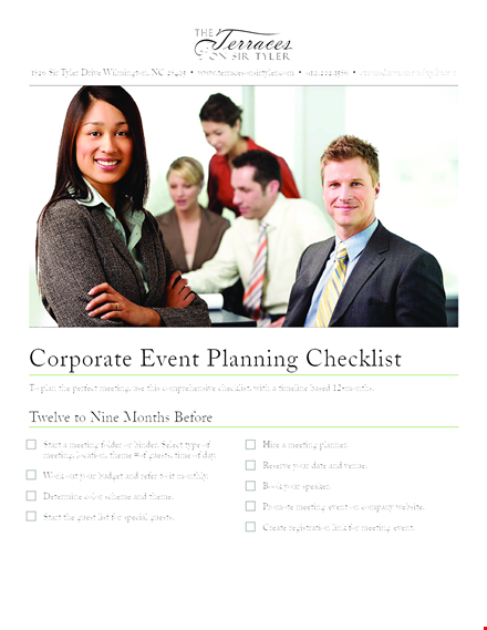 corporate event planning checklist template - streamline your guest, meeting & speaker organization template