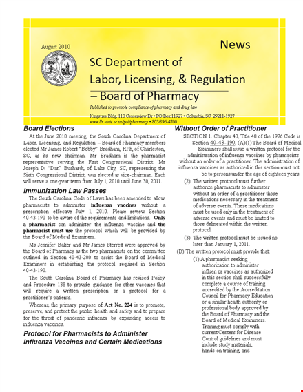 pharmacy news: llr bp board for pharmacists and prescriptions template
