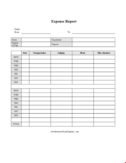 easily track your expenses with our expense report template template