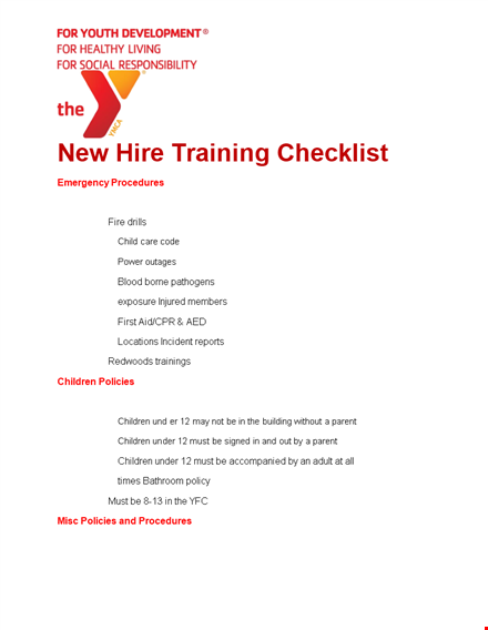 your complete new hire checklist: ensure a smooth onboarding process for your team template