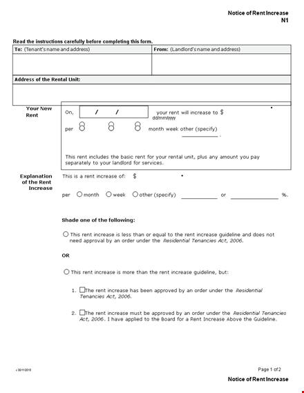 landlord letter form template template