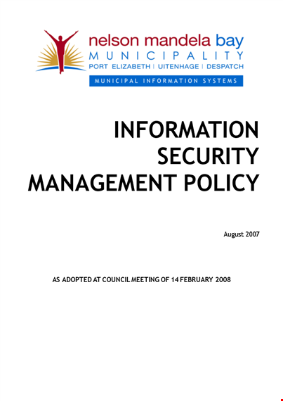 information security policy | access and security guidelines template