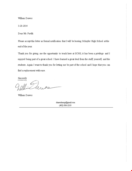 high school coach resignation letter template template