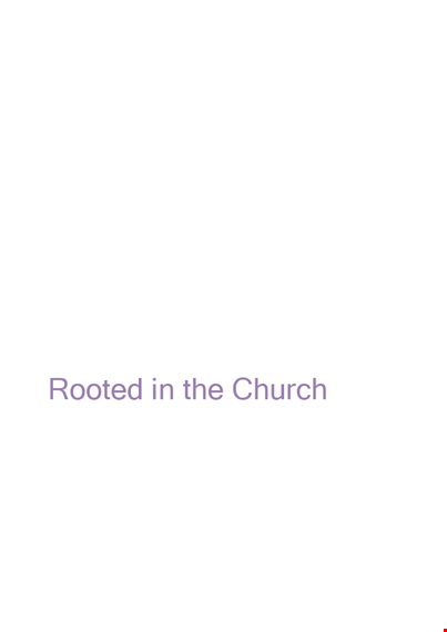 summary report on church rootedness: insights on church, people, youngsters, and youth template