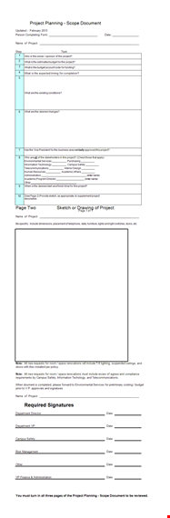 project scope example - define your project budget template