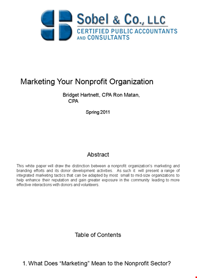 charity event marketing plan template