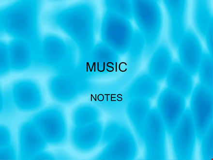music notes powerpoint template template