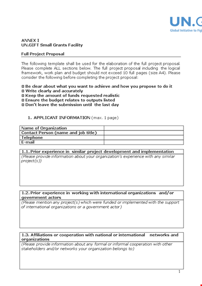 create a winning project proposal with our template - total costs and organization included! template