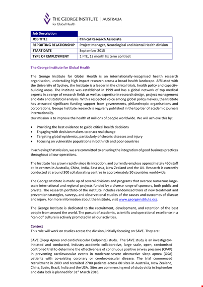 clinical neurologist job description template