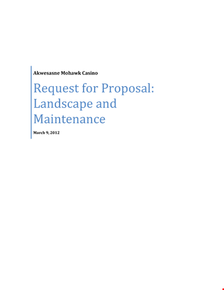 rfp for landscaping template