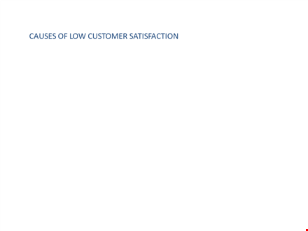fishbone diagram template for customer satisfaction template