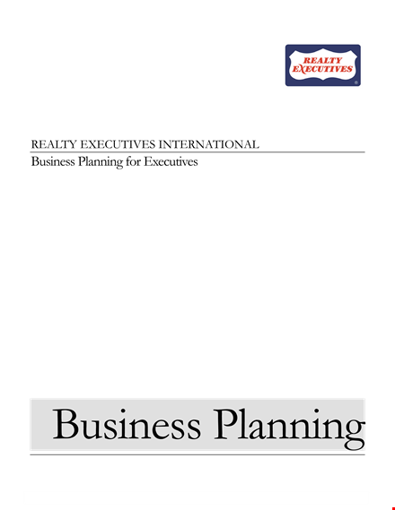 real estate sales manager business plan template - boost your business success template