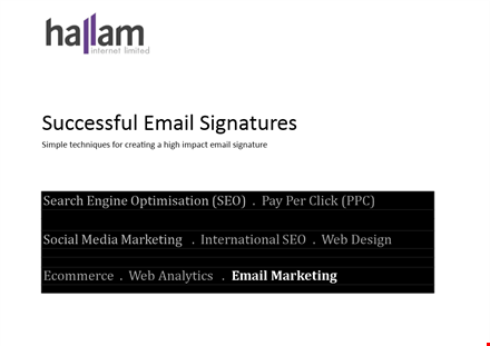professional mobile email signature template