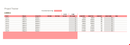 multiple project tracking template - easily manage projects, employees, and actuals by category template