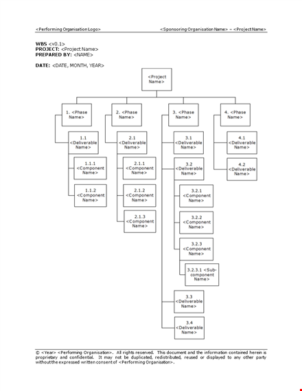 efficient project management with our work breakdown structure template | download now template