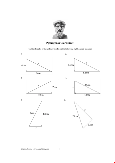 discover how the pythagorean theorem can help find unknown sides | jones & simon template