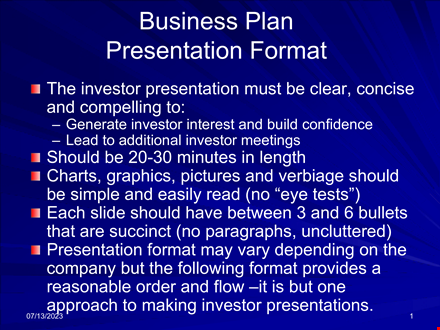 professional business presentation template template