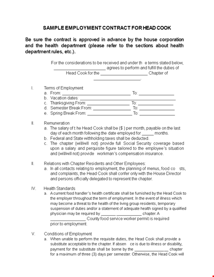 employment contract template - chapter on shall template